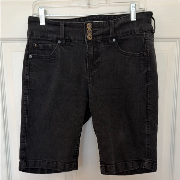 torrid Pants - Black Mid-Length Denim Shorts